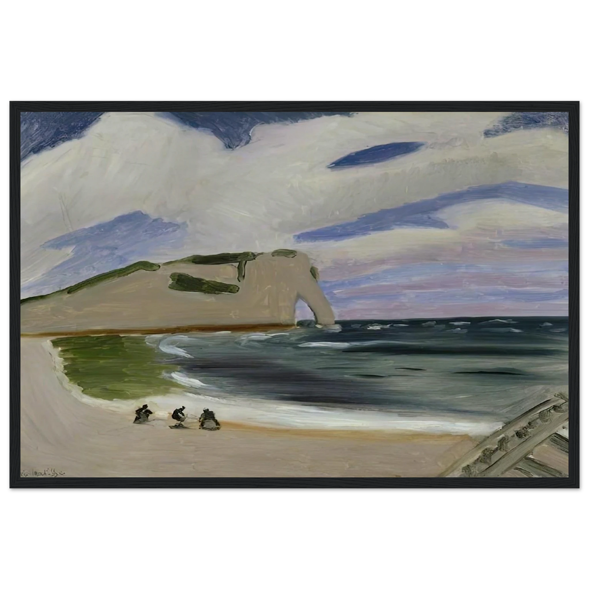 WOMEN ON THE BEACH ETRETAT 1920 Framed Poster | Henri Matisse Framed Prints Wall Art | Henri Matisse Print