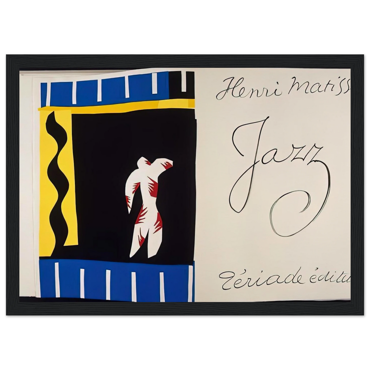 JAZZ BOOK 1947 Framed Poster | Henri Matisse Framed Prints Wall Art | Henri Matisse Print