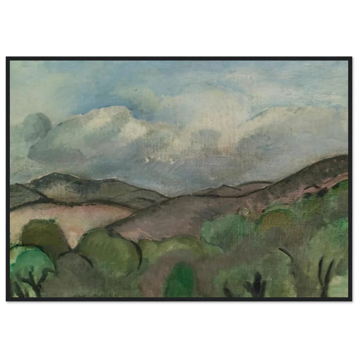 LE MONT CHAUVE A NICE 1918 Framed Poster | Henri Matisse Framed Prints Wall Art | Henri Matisse Print