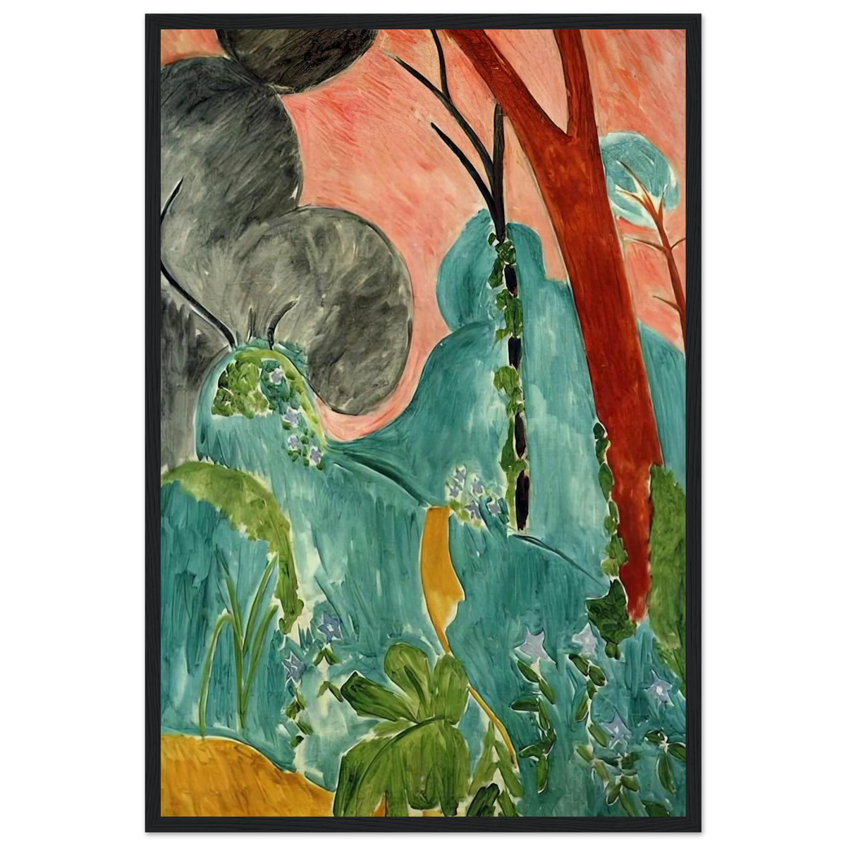 MORACCAN GARDEN 1912 Framed Poster | Henri Matisse Framed Prints Wall Art | Henri Matisse Print