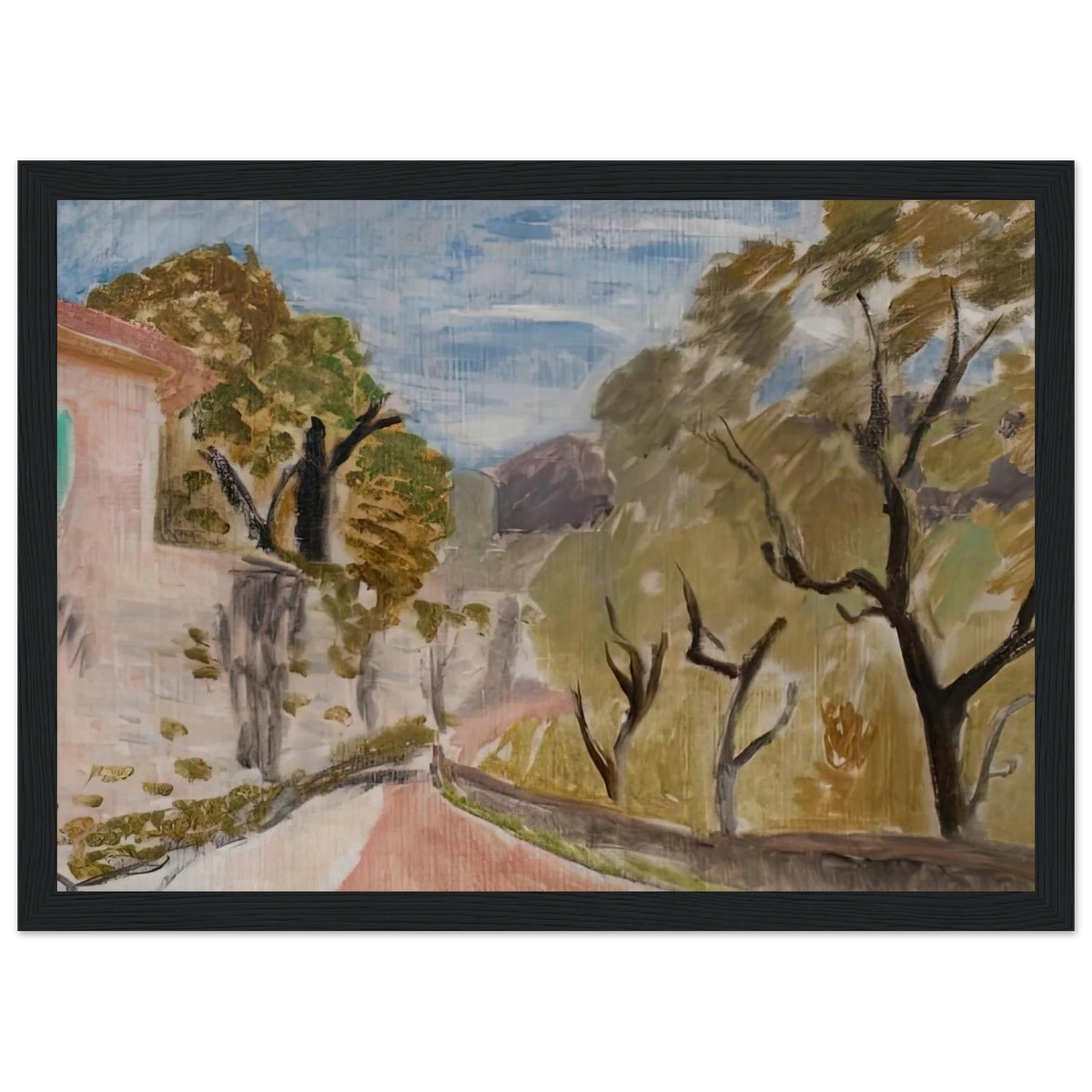 PAYSAGE OU RUE DANS LE MIDI 1918 Framed Poster | Henri Matisse Framed Prints Wall Art | Henri Matisse Print