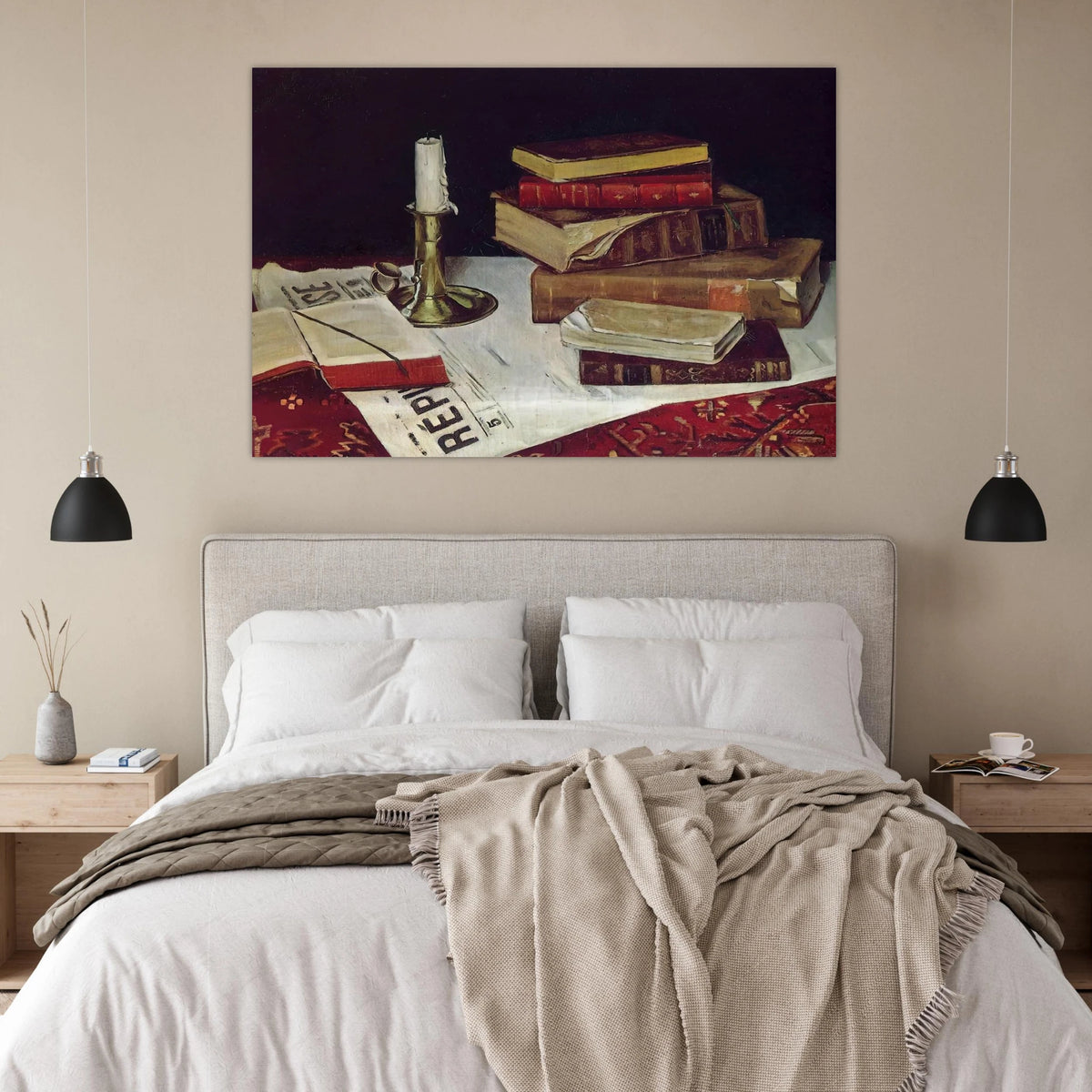 STILL LIFE WITH BOOKS AND CANDLE 1890 Poster | Henri Matisse Poster | Henri Matisse Print