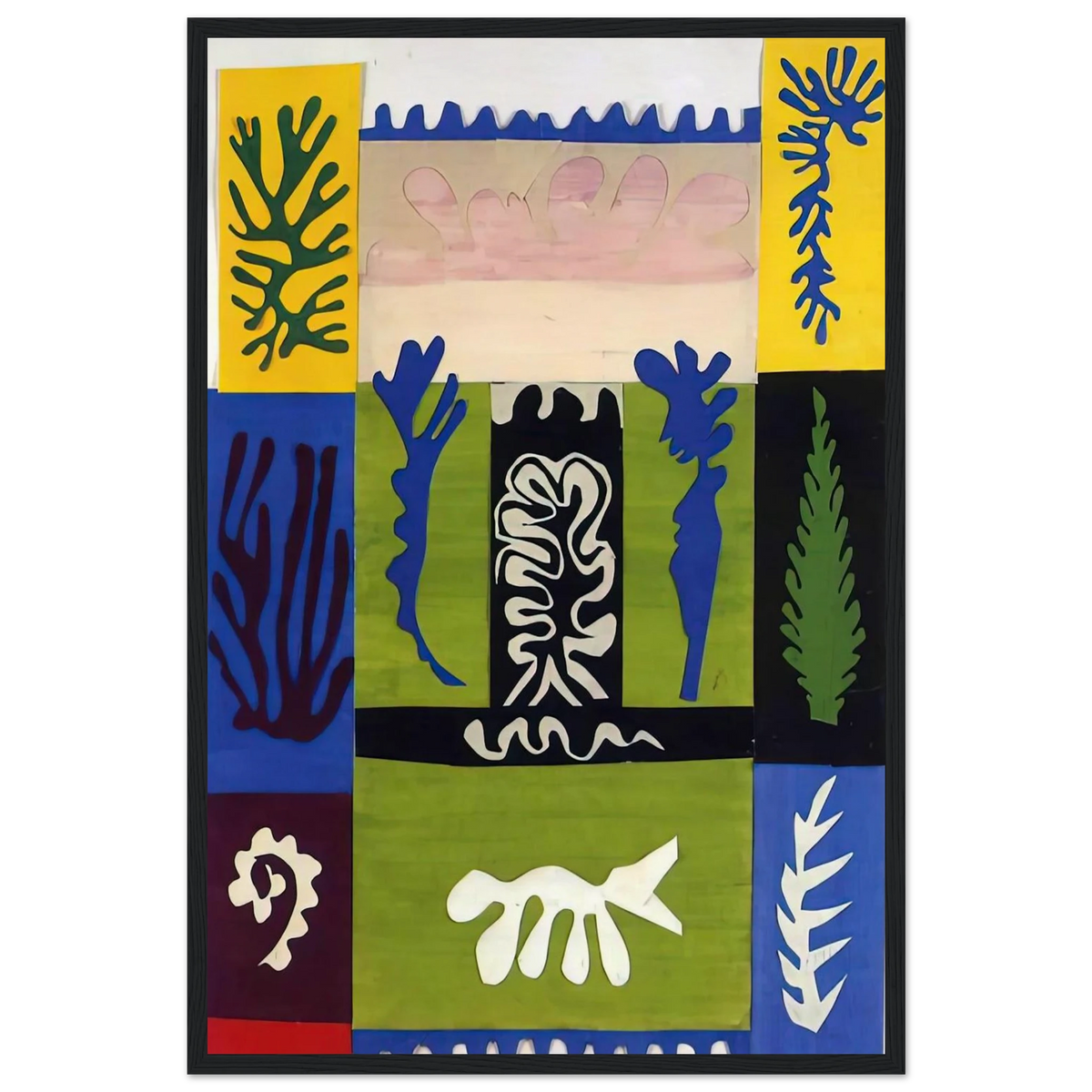 CUT OUTS 5 Framed Poster | Henri Matisse Framed Prints Wall Art | Henri Matisse Print