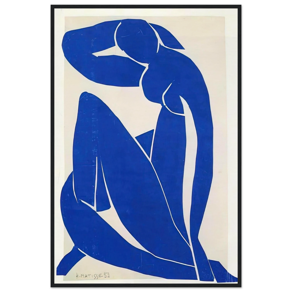 BLUE NUDE 1952 Framed Poster | Henri Matisse Framed Prints Wall Art | Henri Matisse Print