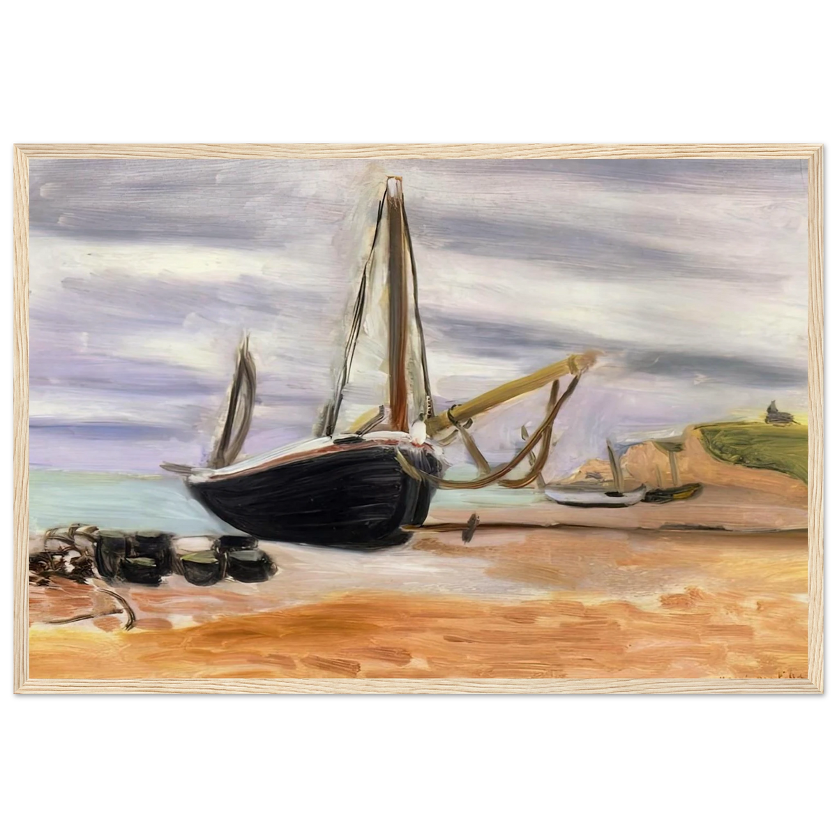 BOATS AT ETRETAT 1920 Framed Poster | Henri Matisse Framed Prints Wall Art | Henri Matisse Print