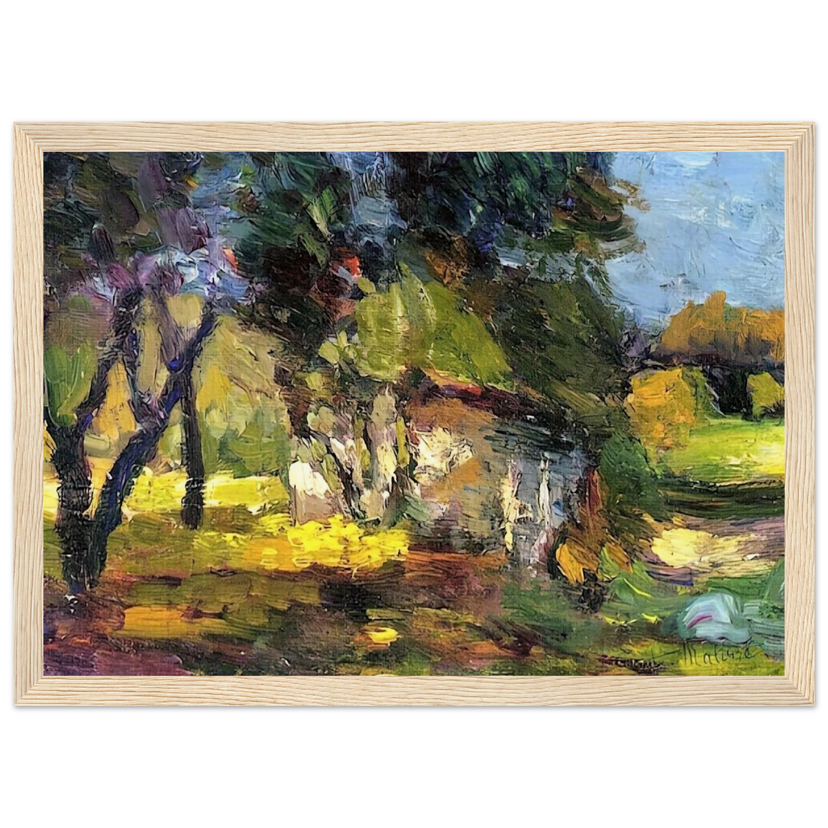 LANDSCAPE CORSICA 1898 Framed Poster | Henri Matisse Framed Prints Wall Art | Henri Matisse Print