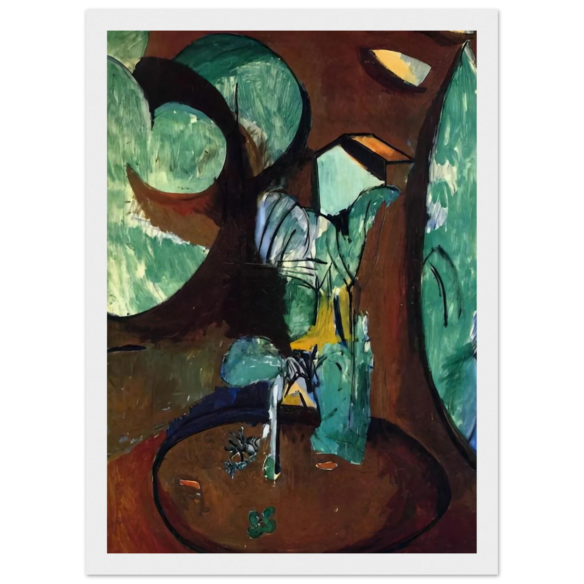 GARDEN AT ISSY Framed Poster | Henri Matisse Framed Prints Wall Art | Henri Matisse Print