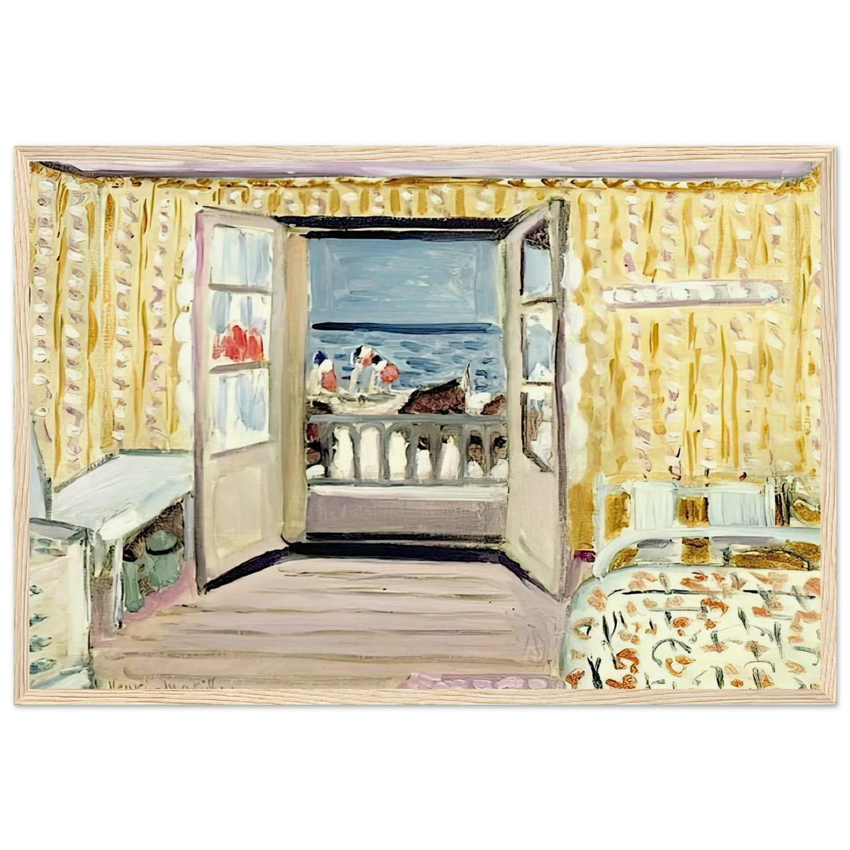 INTERIOR JULY 14TH ETRETAT 1920 Framed Poster | Henri Matisse Framed Prints Wall Art | Henri Matisse Print