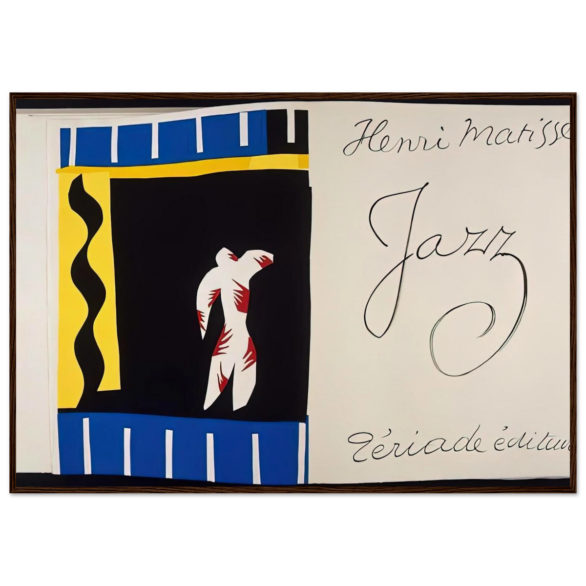 JAZZ BOOK 1947 Framed Poster | Henri Matisse Framed Prints Wall Art | Henri Matisse Print