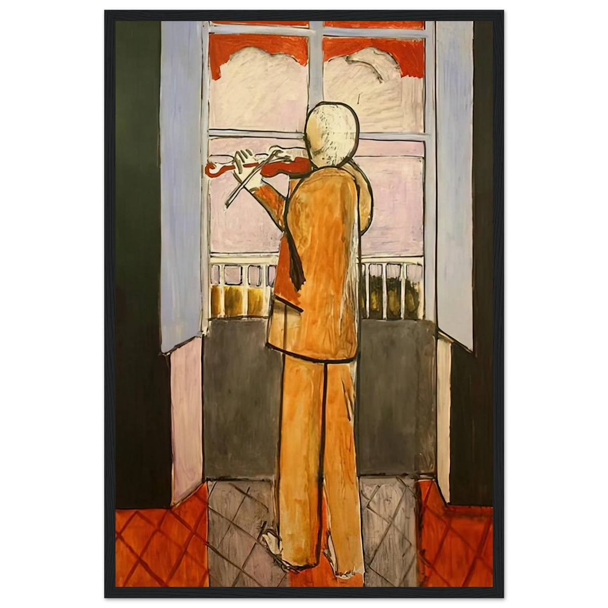 THE VIOLINIST AT THE WINDOW 1918 Framed Poster | Henri Matisse Framed Prints Wall Art | Henri Matisse Print