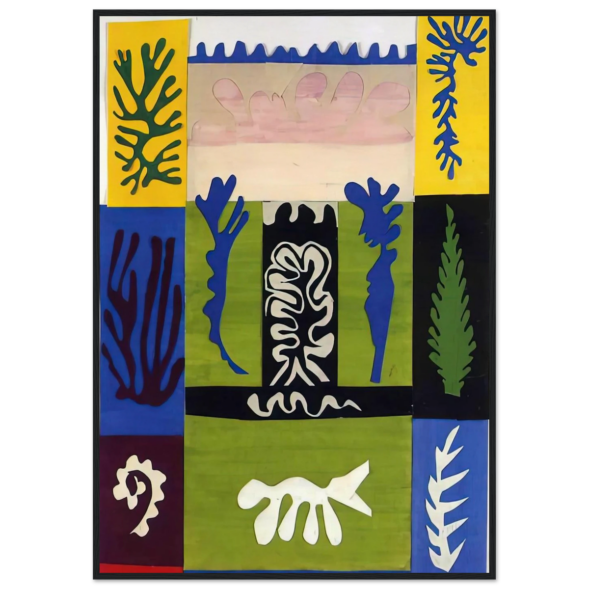 CUT OUTS 5 Framed Poster | Henri Matisse Framed Prints Wall Art | Henri Matisse Print
