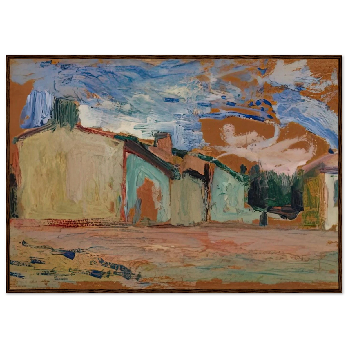 HOUSES FENOUILLET 1898 Framed Poster | Henri Matisse Framed Prints Wall Art | Henri Matisse Print