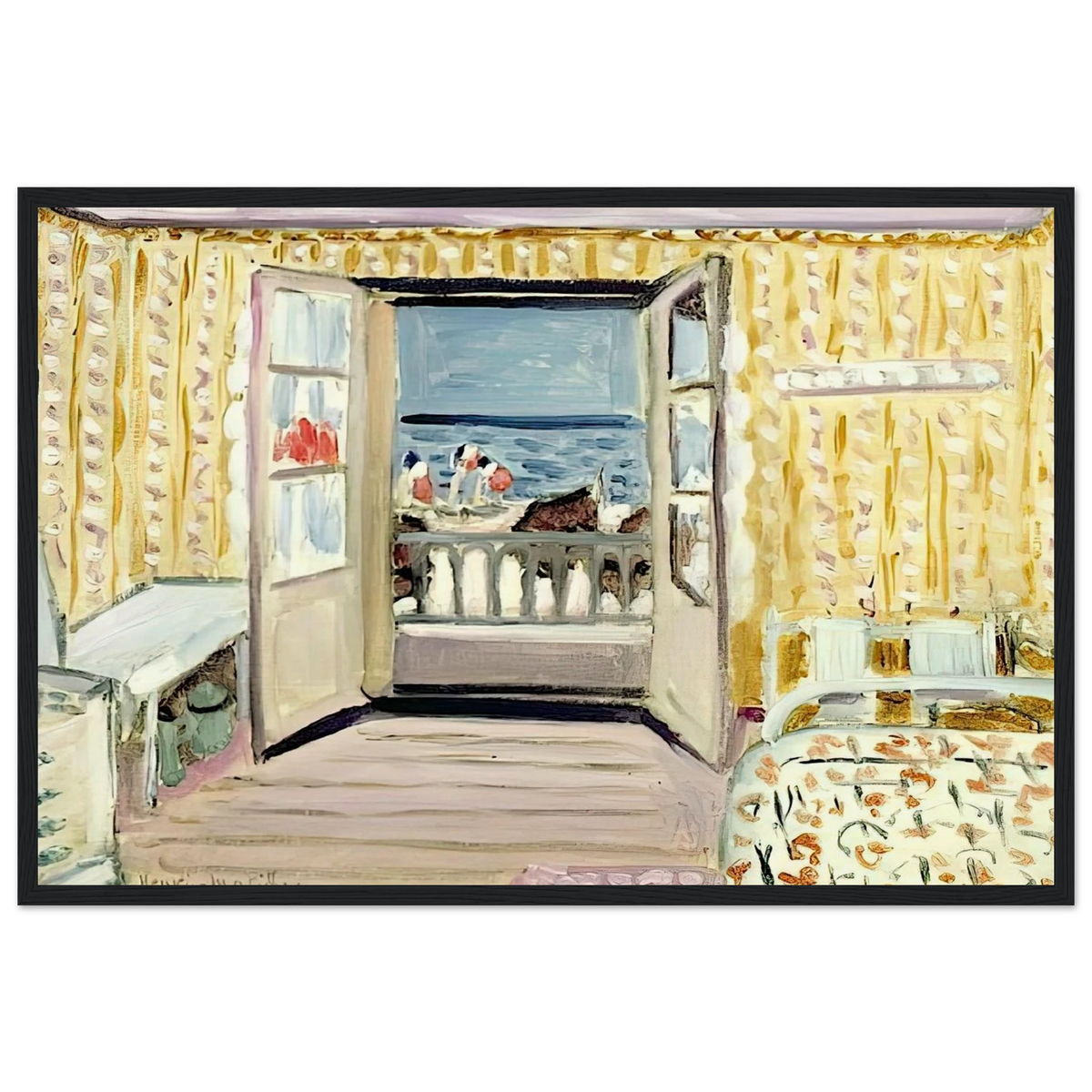 INTERIOR JULY 14TH ETRETAT 1920 Framed Poster | Henri Matisse Framed Prints Wall Art | Henri Matisse Print
