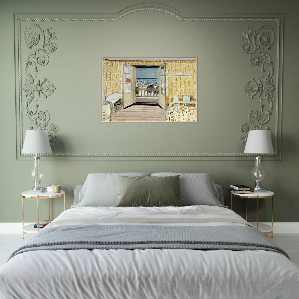 INTERIOR JULY 14TH ETRETAT 1920 Framed Poster | Henri Matisse Framed Prints Wall Art | Henri Matisse Print