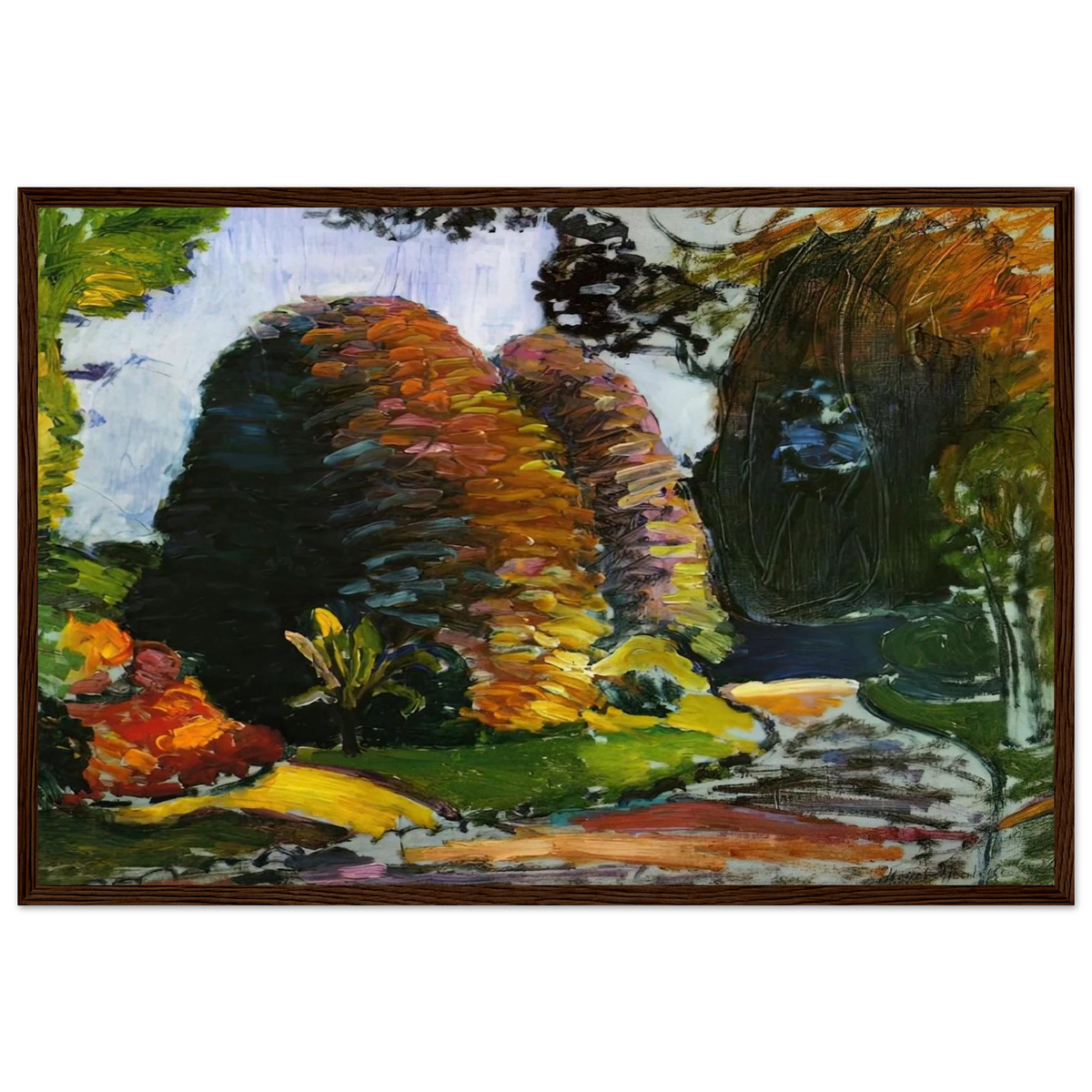 LUXEMBOURG GARDENS 1903 Framed Poster | Henri Matisse Framed Prints Wall Art | Henri Matisse Print