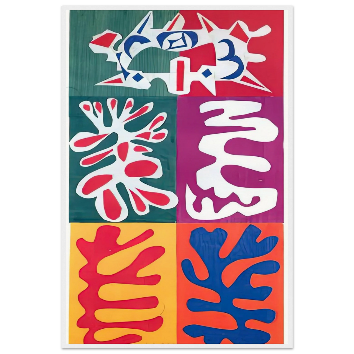 PANEL WITH MASK 1947 Framed Poster | Henri Matisse Framed Prints Wall Art | Henri Matisse Print