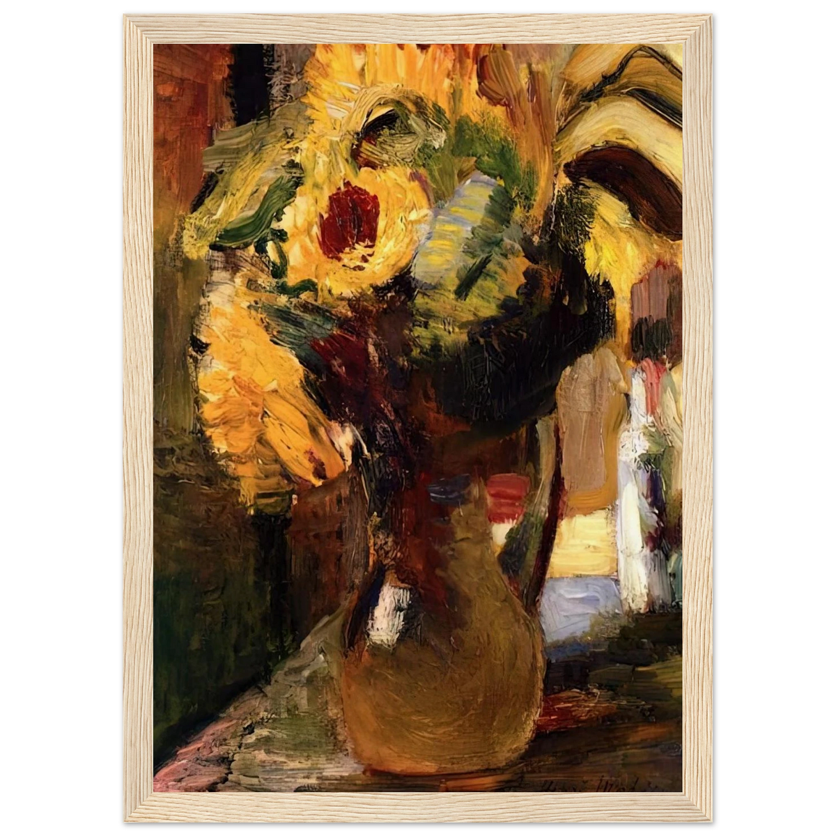 BOUQUET OF SUNFLOWERS 1897 Framed Poster | Henri Matisse Framed Prints Wall Art | Henri Matisse Print