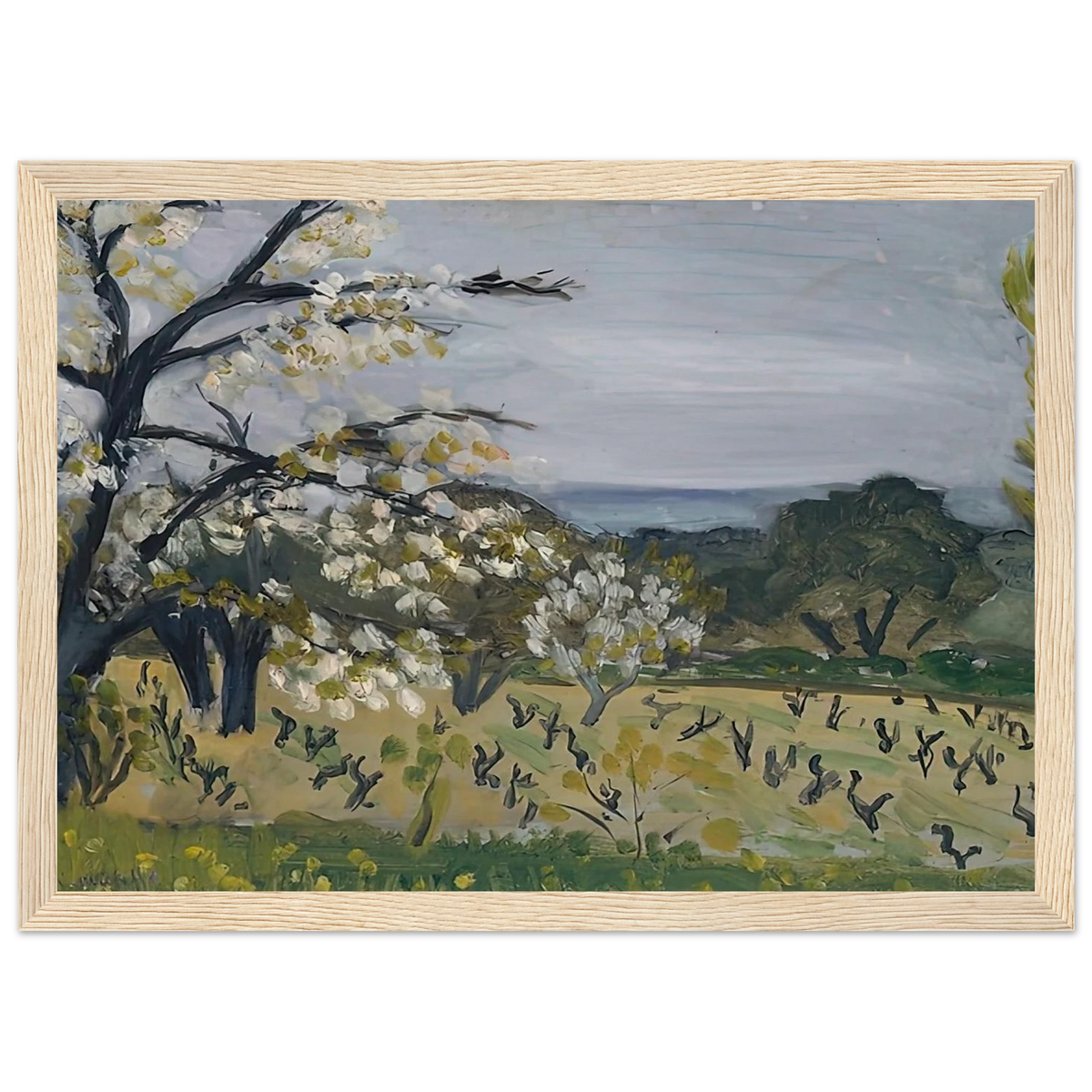 LANDSCAPE NICE 1919 Framed Poster | Henri Matisse Framed Prints Wall Art | Henri Matisse Print