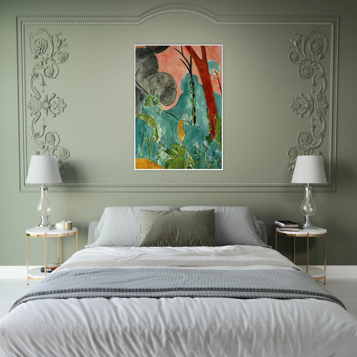 MORACCAN GARDEN 1912 Framed Poster | Henri Matisse Framed Prints Wall Art | Henri Matisse Print