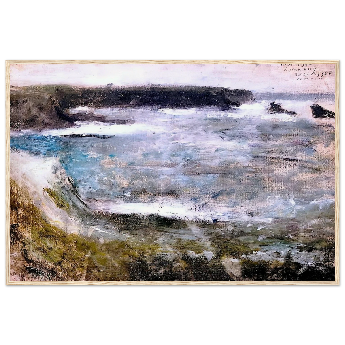 BELLE ISLE TEMPETE 1896 Framed Poster | Henri Matisse Framed Prints Wall Art | Henri Matisse Print