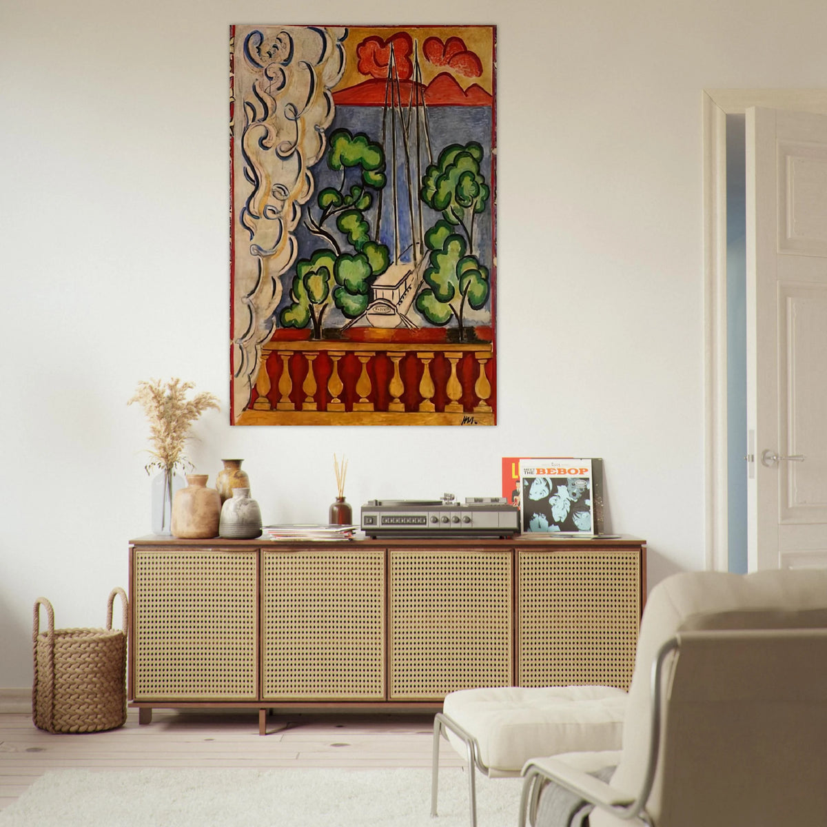 BOUQUET OF DAHLIAS AND WHITE BOOK 1923 Poster | Henri Matisse Poster | Henri Matisse Print