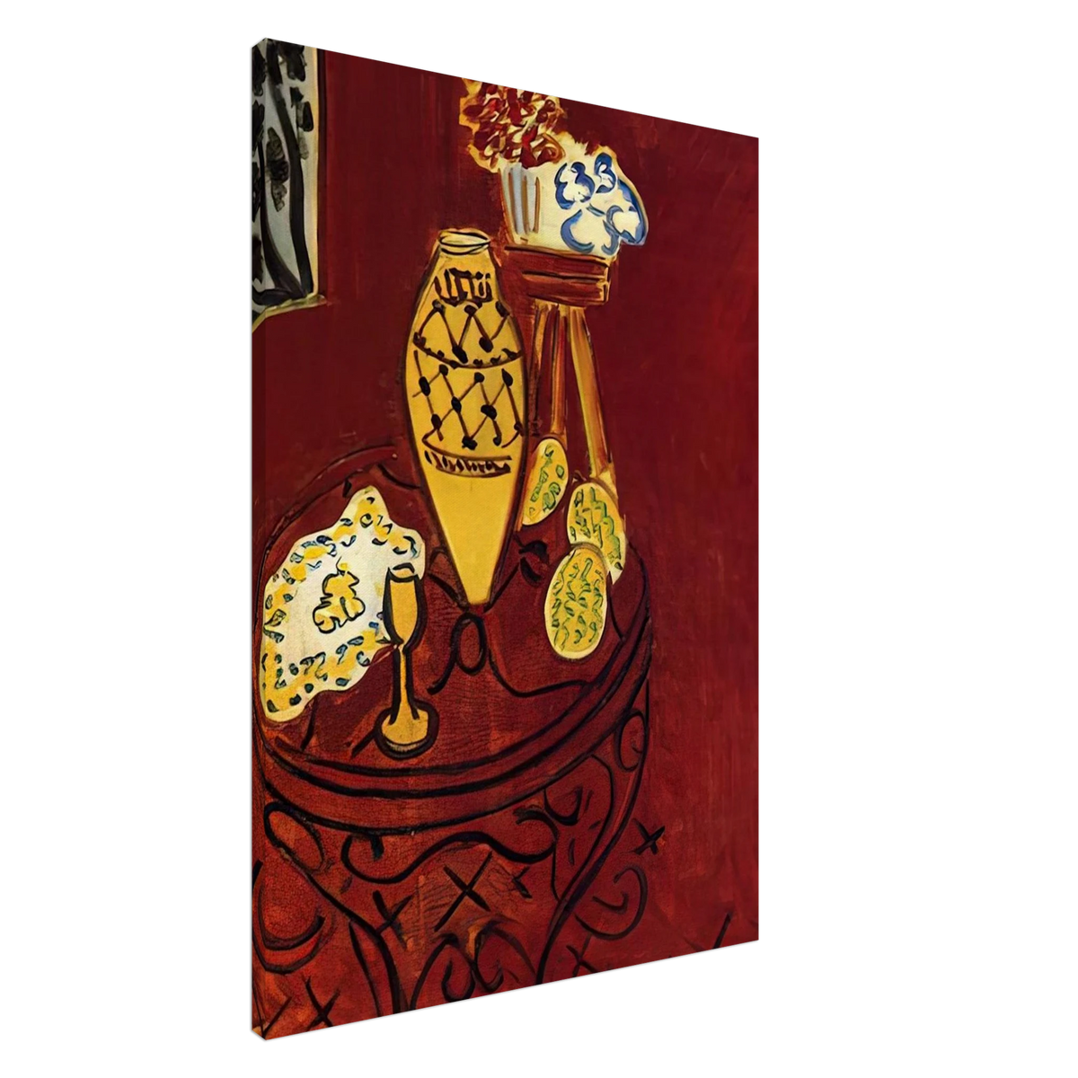 INTERIOR IN VENETIAN RED 1946 Canvas | Henri Matisse Canvas | Henri Matisse Print