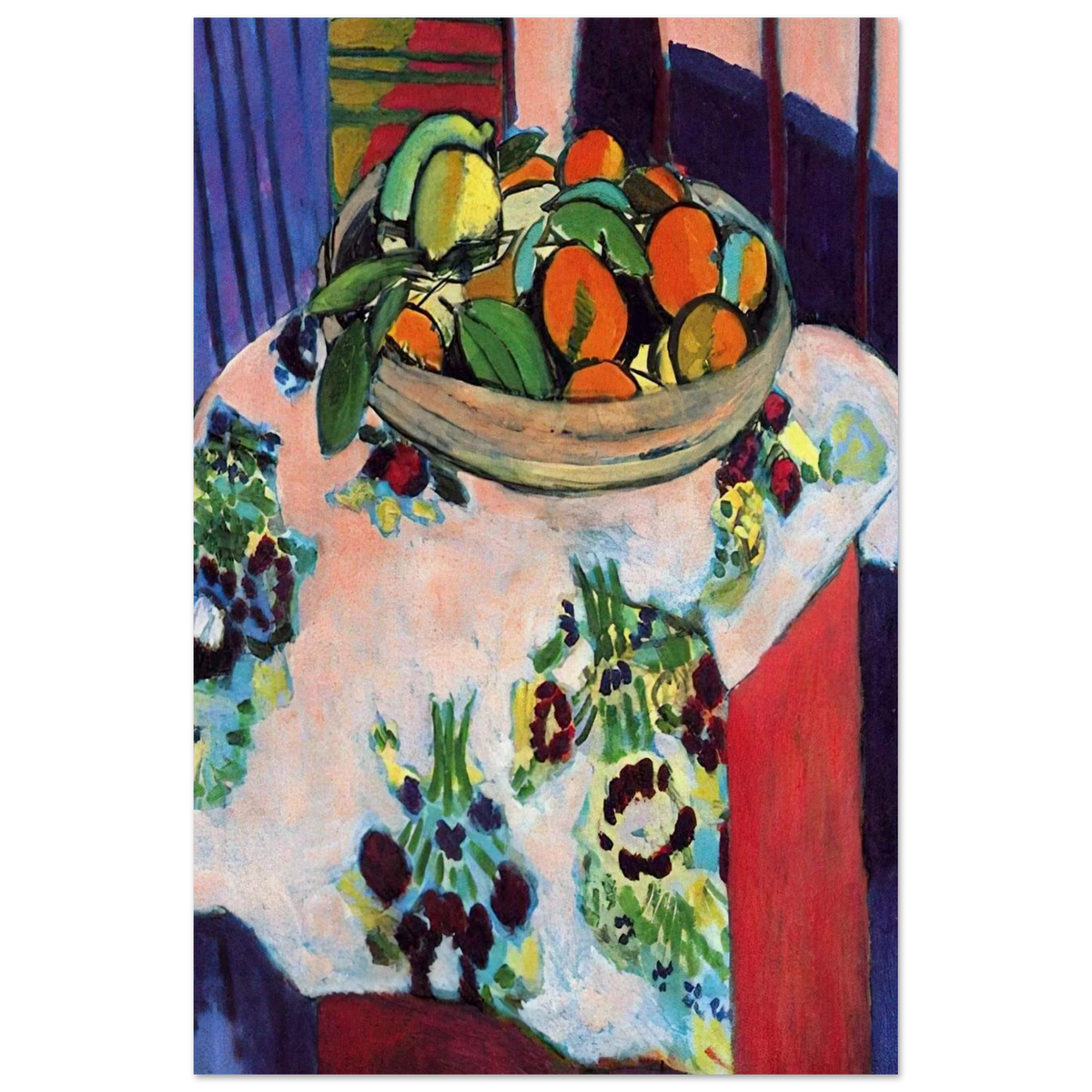 BASKET WITH ORANGES 1913 Poster | Henri Matisse Poster | Henri Matisse Print