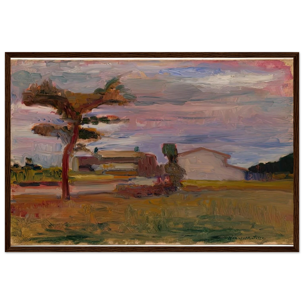 CORSICAN LANDSCAPE 1898 Framed Poster | Henri Matisse Framed Prints Wall Art | Henri Matisse Print