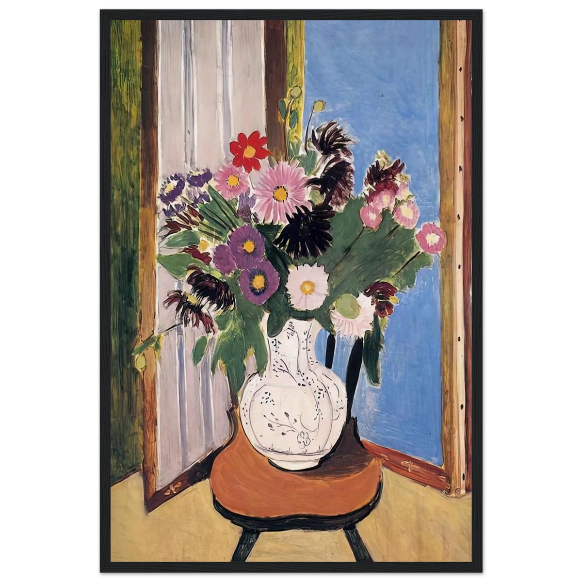 DAISIES 1919 Framed Poster | Henri Matisse Framed Prints Wall Art | Henri Matisse Print