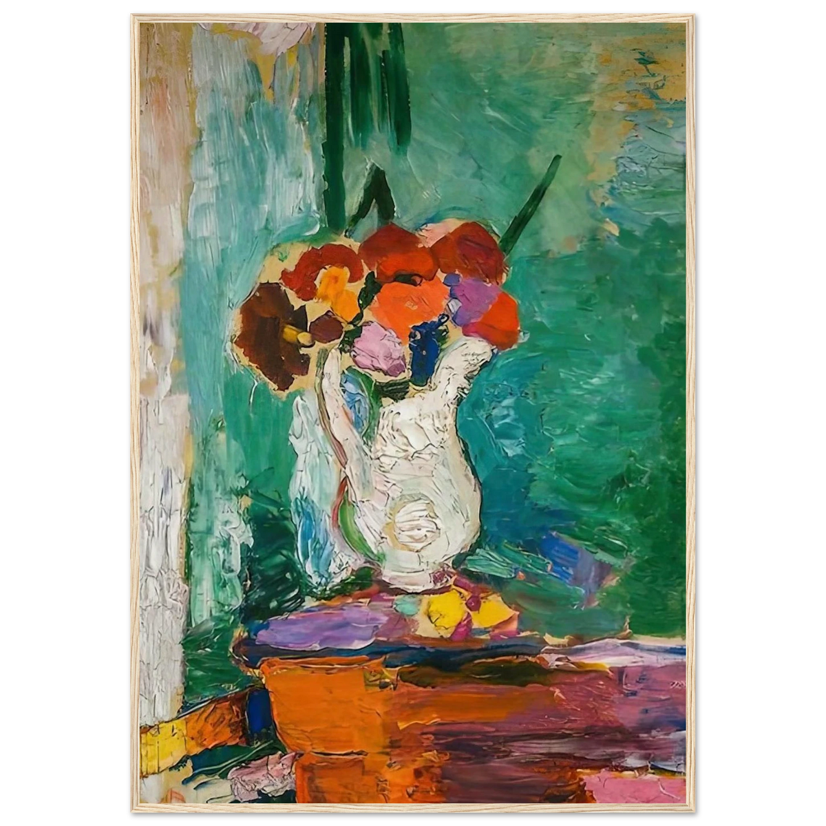 FLOWERS 1907 Framed Poster | Henri Matisse Framed Prints Wall Art | Henri Matisse Print