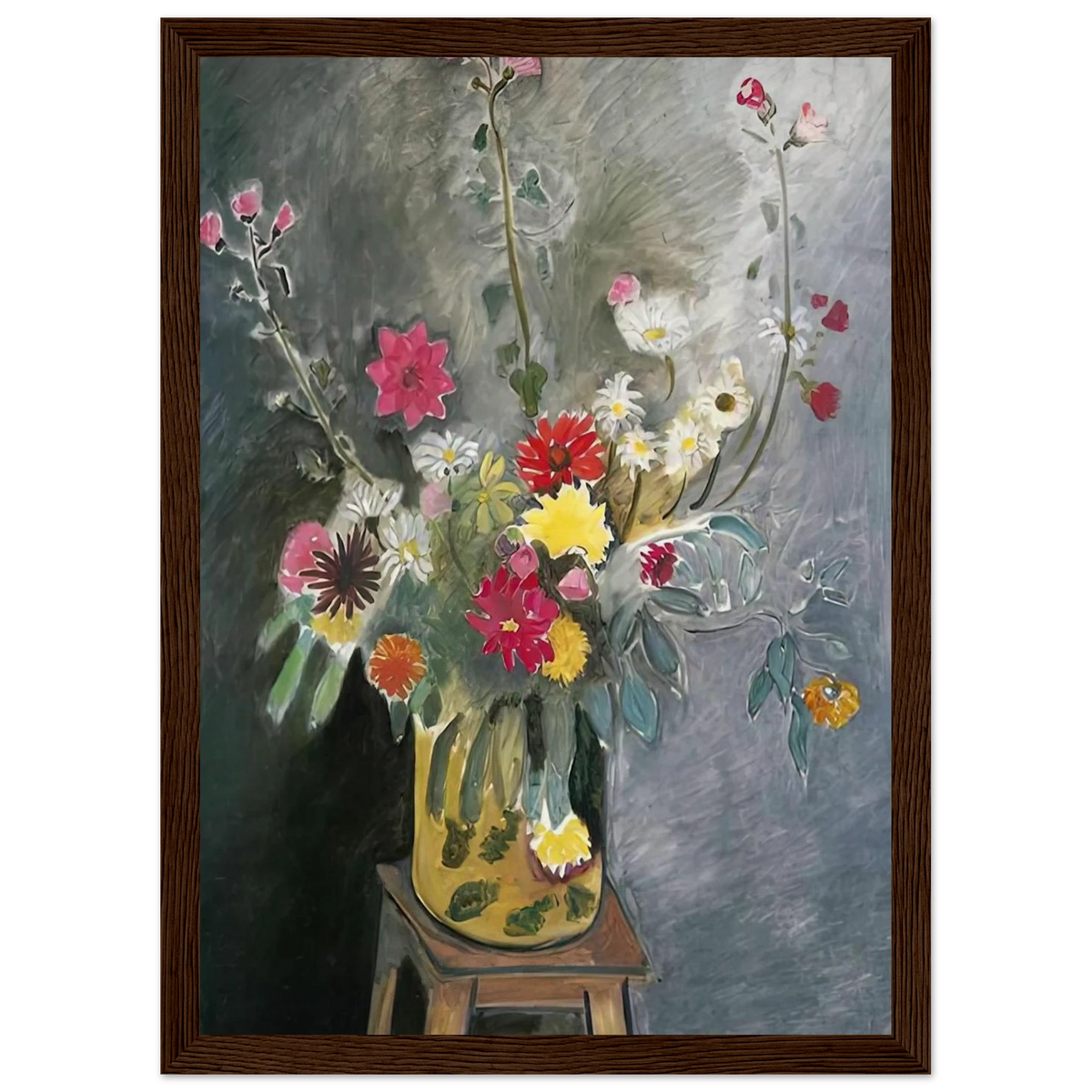 BOUQUET OF MIXED FLOWERS 1917 Framed Poster | Henri Matisse Framed Prints Wall Art | Henri Matisse Print