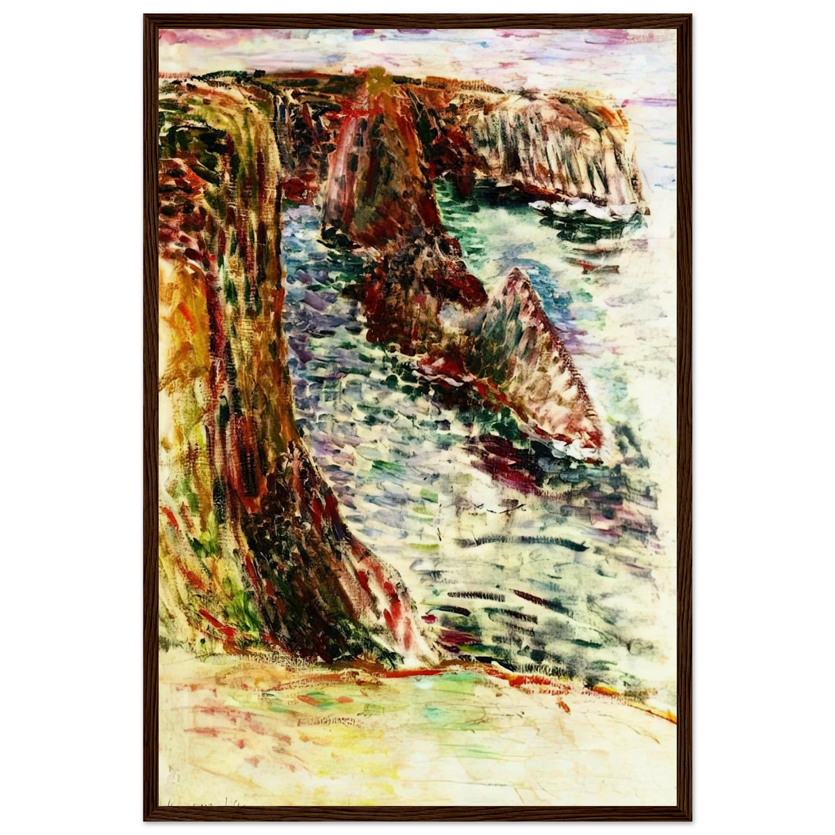 BELLE ILE EN MER 1897 Framed Poster | Henri Matisse Framed Prints Wall Art | Henri Matisse Print