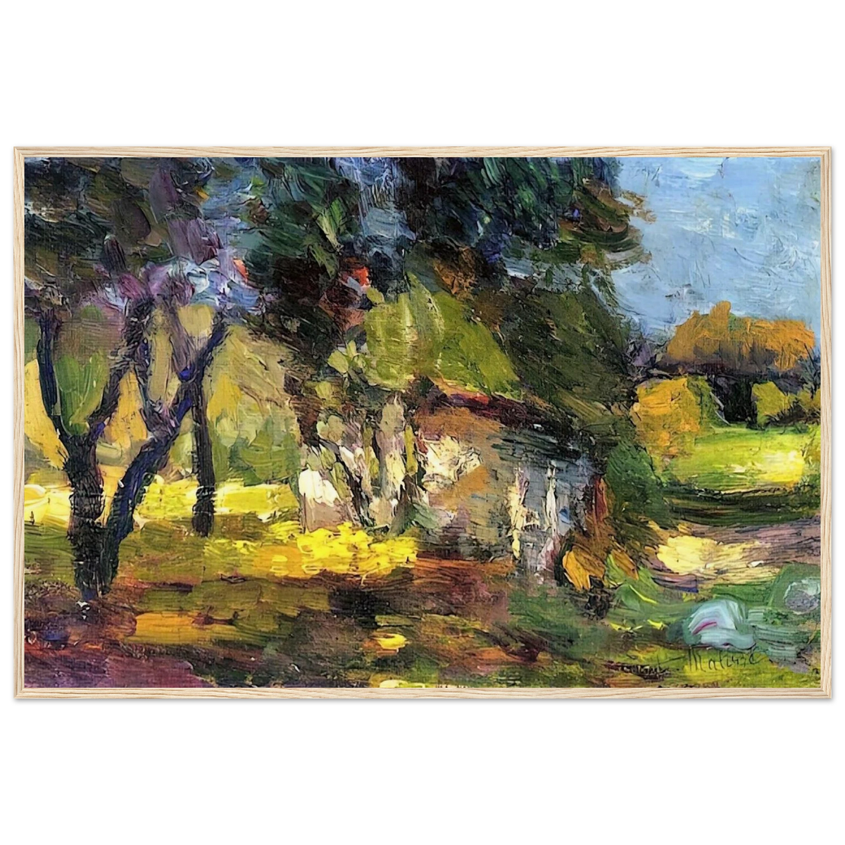 LANDSCAPE CORSICA 1898 Framed Poster | Henri Matisse Framed Prints Wall Art | Henri Matisse Print