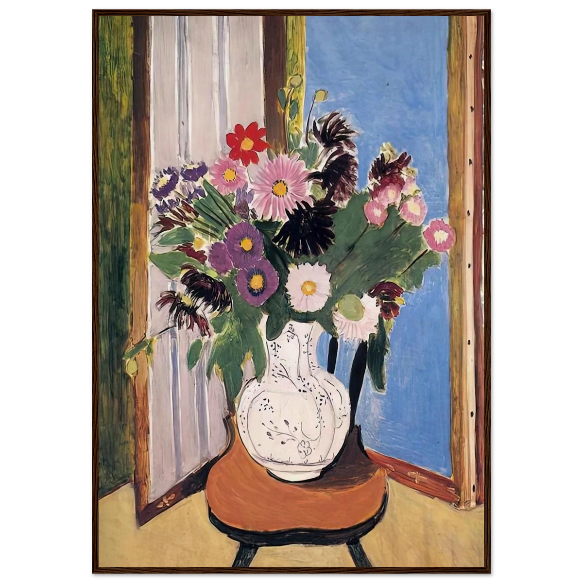 DAISIES 1919 Framed Poster | Henri Matisse Framed Prints Wall Art | Henri Matisse Print