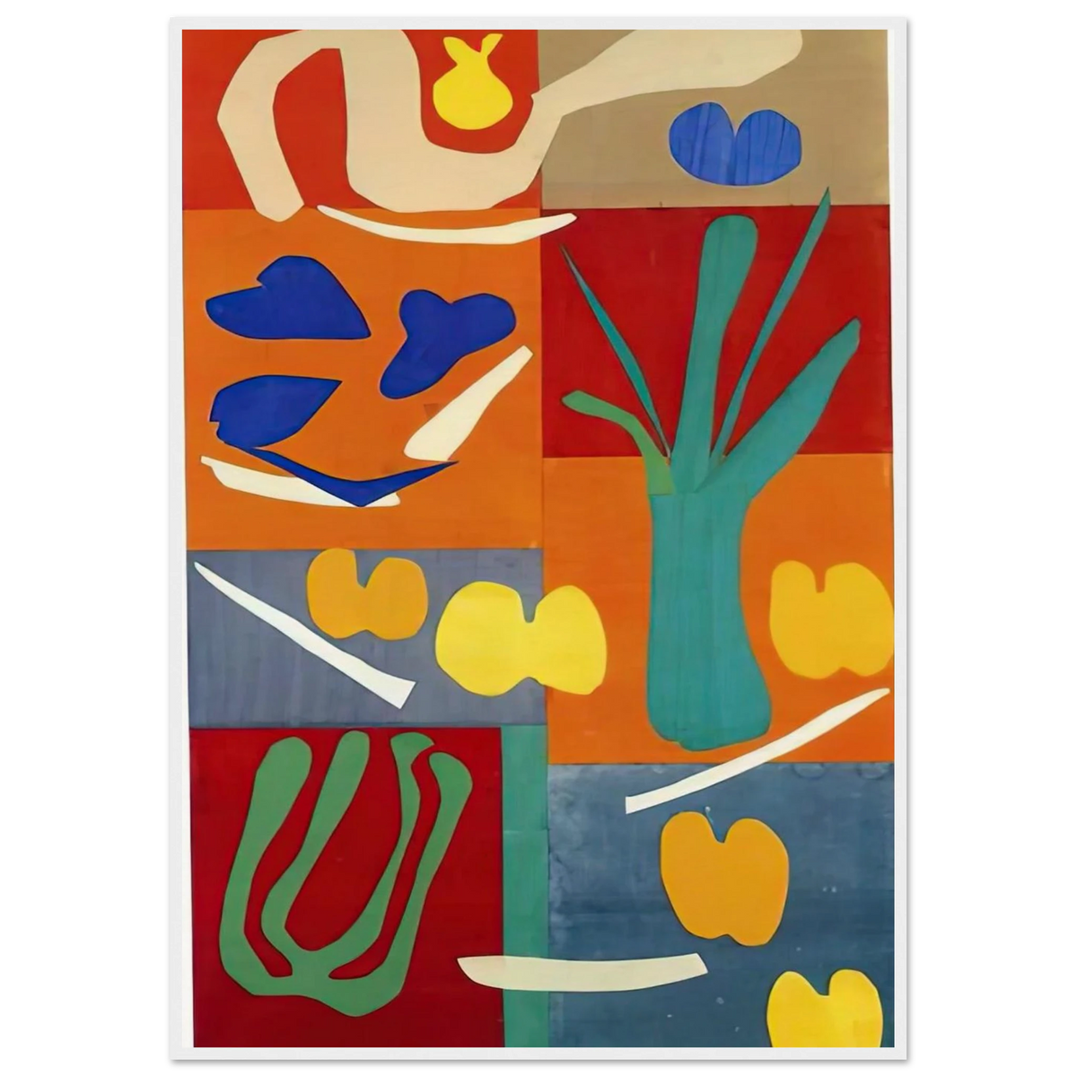 VEGETABLES 1952 Framed Poster | Henri Matisse Framed Prints Wall Art | Henri Matisse Print