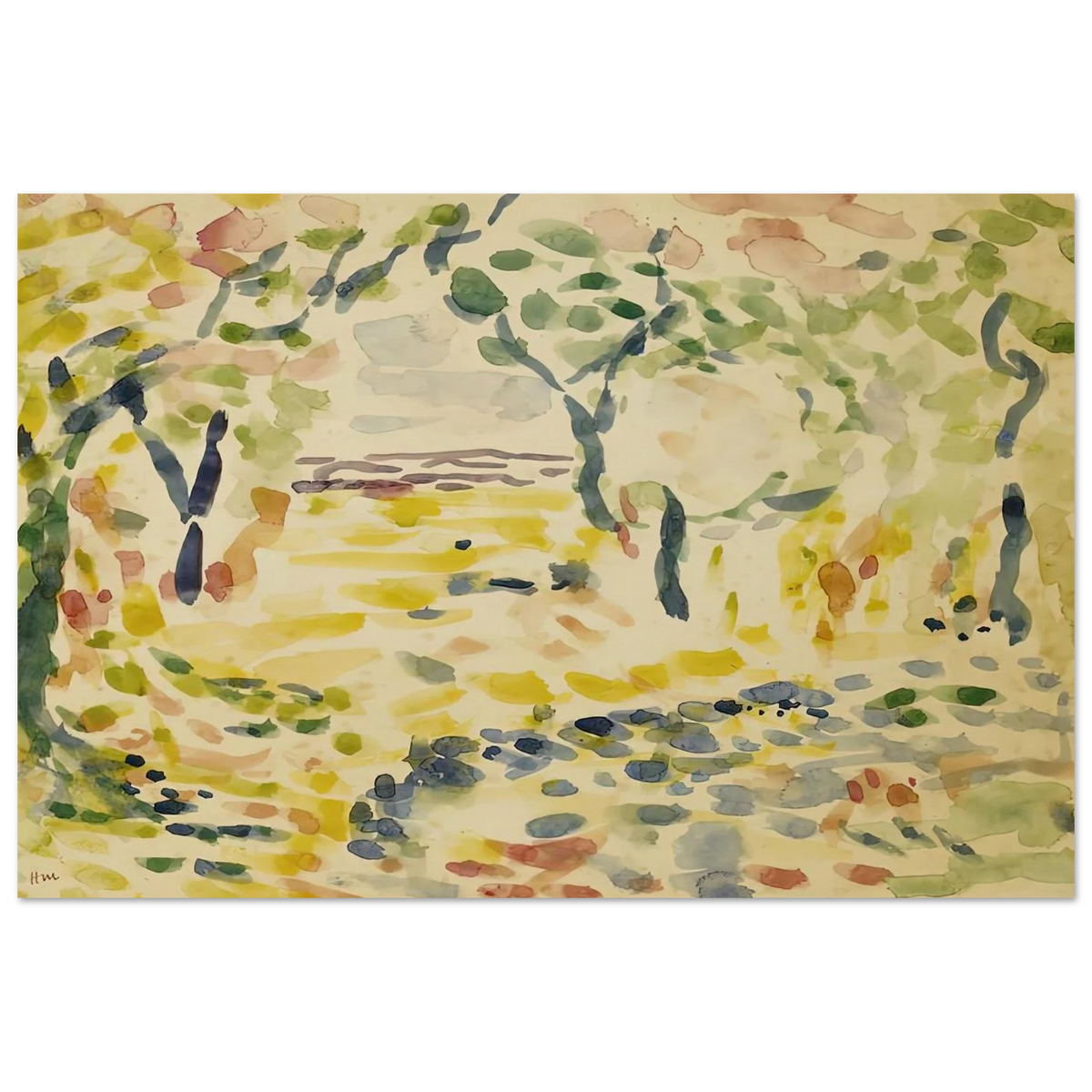 ETUDE POUR LE BONHEUR DE VIVRE 1905 Poster | Henri Matisse Poster | Henri Matisse Print