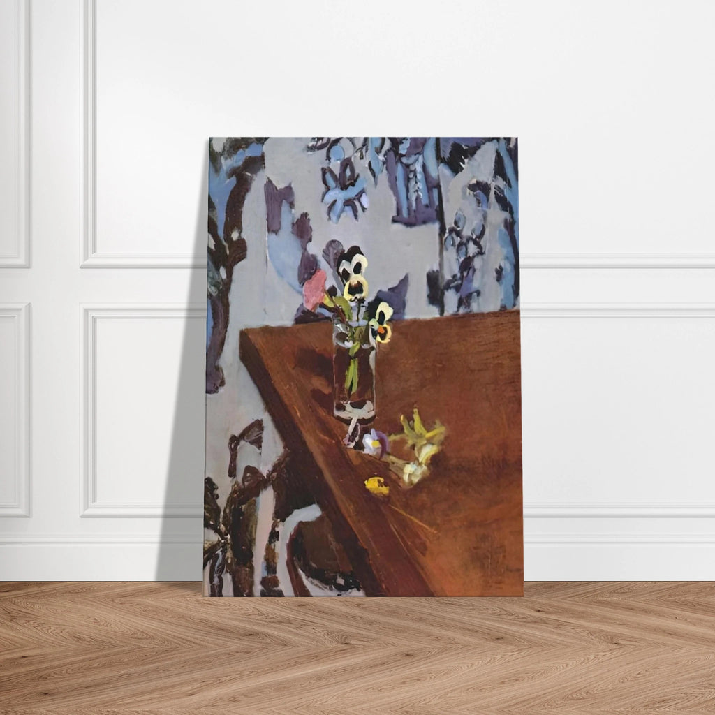 PANSIES ON A TABLE 1919 Canvas | Henri Matisse Canvas | Henri Matisse Print