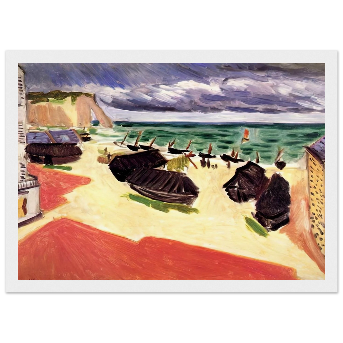 FISHING BOATS IN WINTER ETRETAT 1921 Framed Poster | Henri Matisse Framed Prints Wall Art | Henri Matisse Print