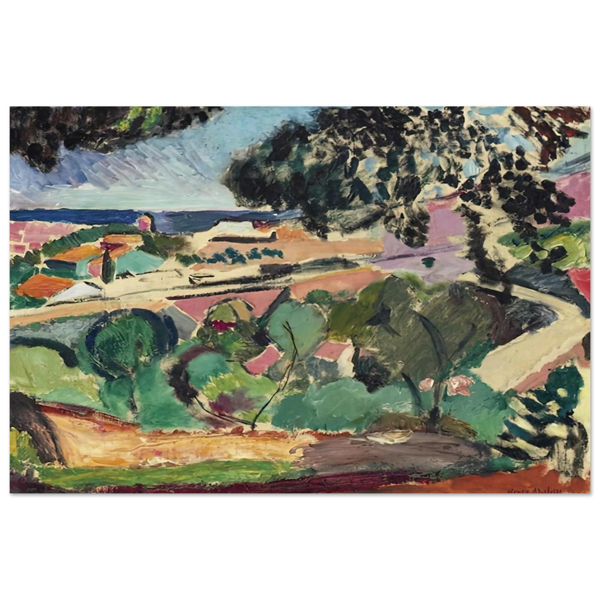PAYSAGE DE COLLIOURE 1907 Poster | Henri Matisse Poster | Henri Matisse Print