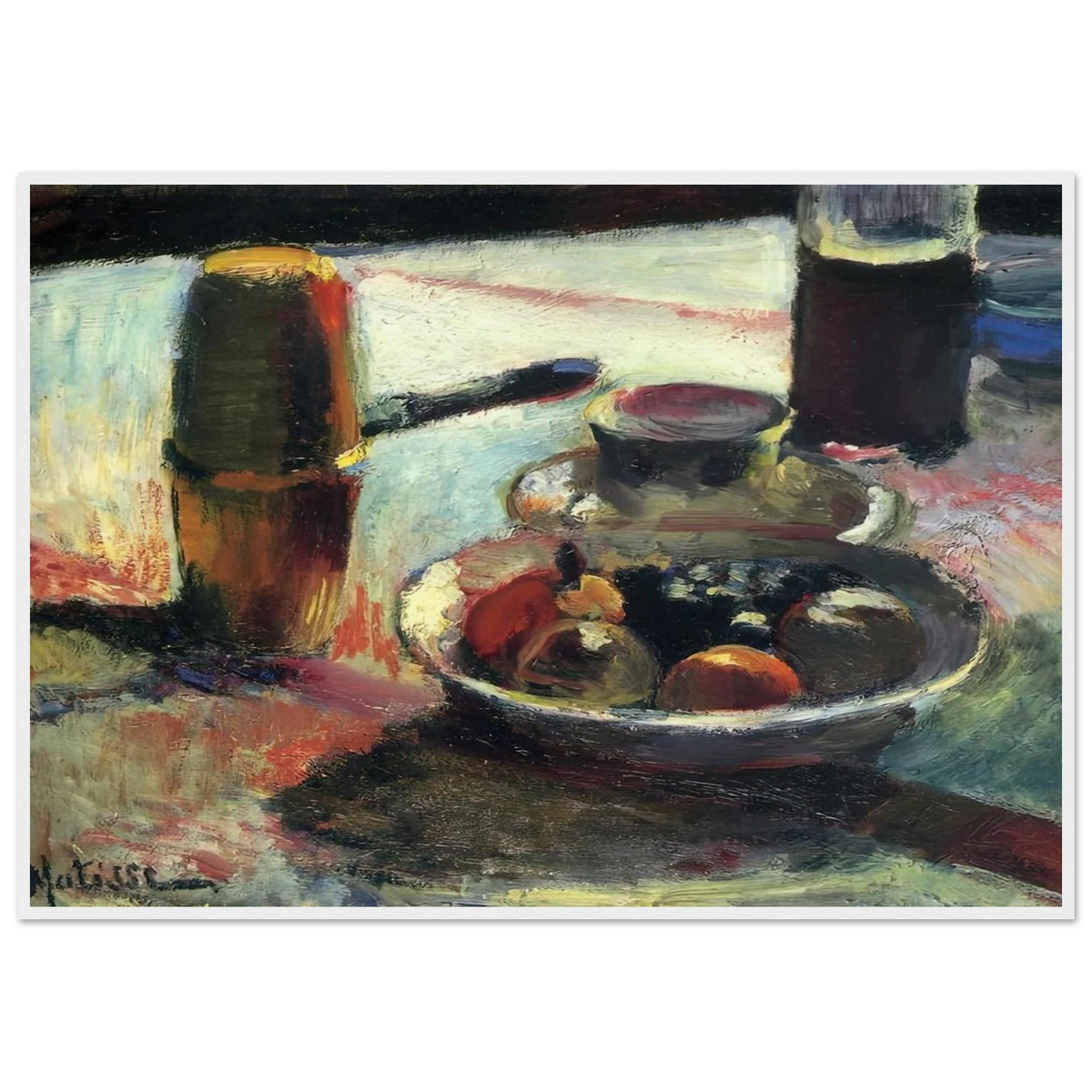 FRUIT AND COFFEE POT Framed Poster | Henri Matisse Framed Prints Wall Art | Henri Matisse Print