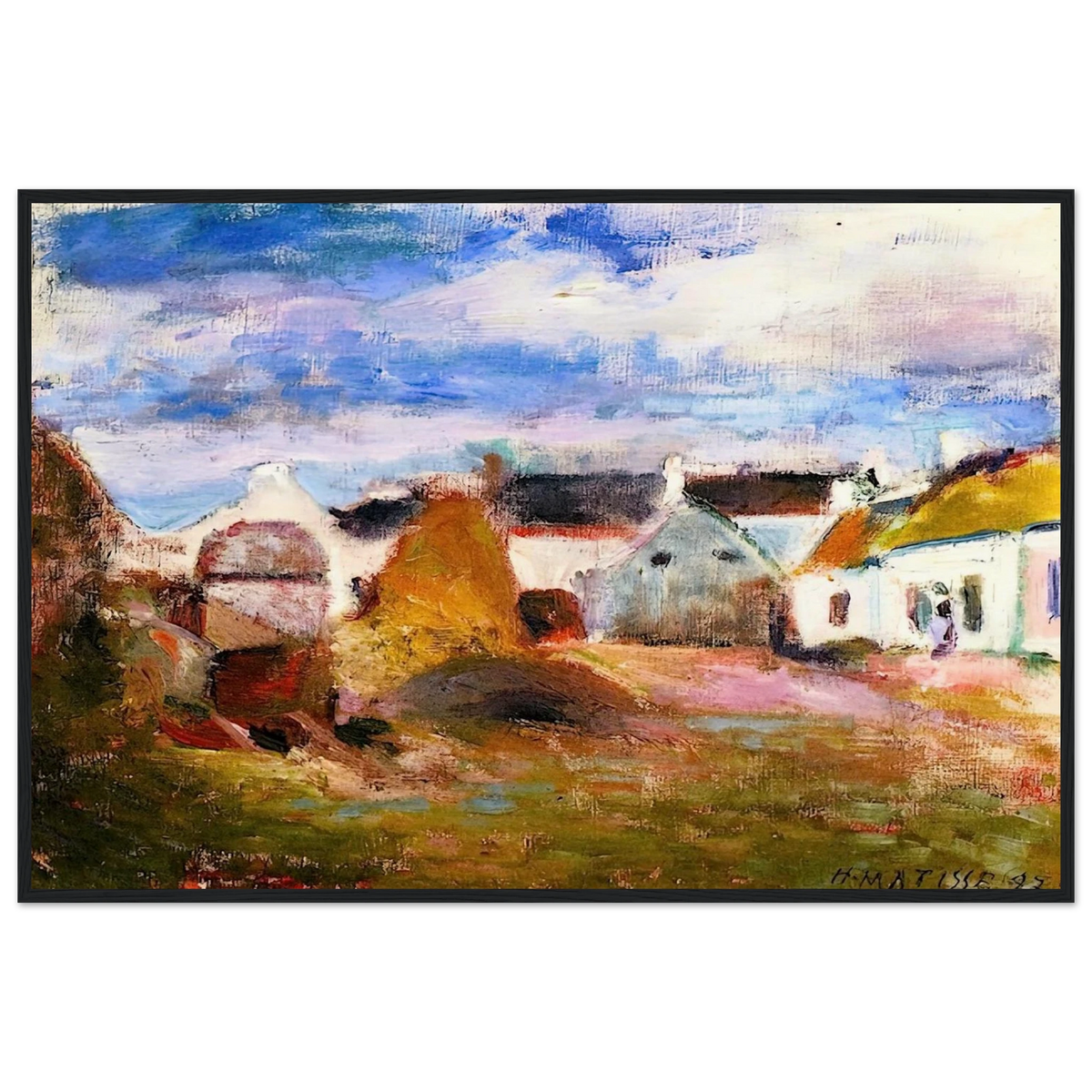 FARMYARD IN BRITTANY 1897 Framed Poster | Henri Matisse Framed Prints Wall Art | Henri Matisse Print