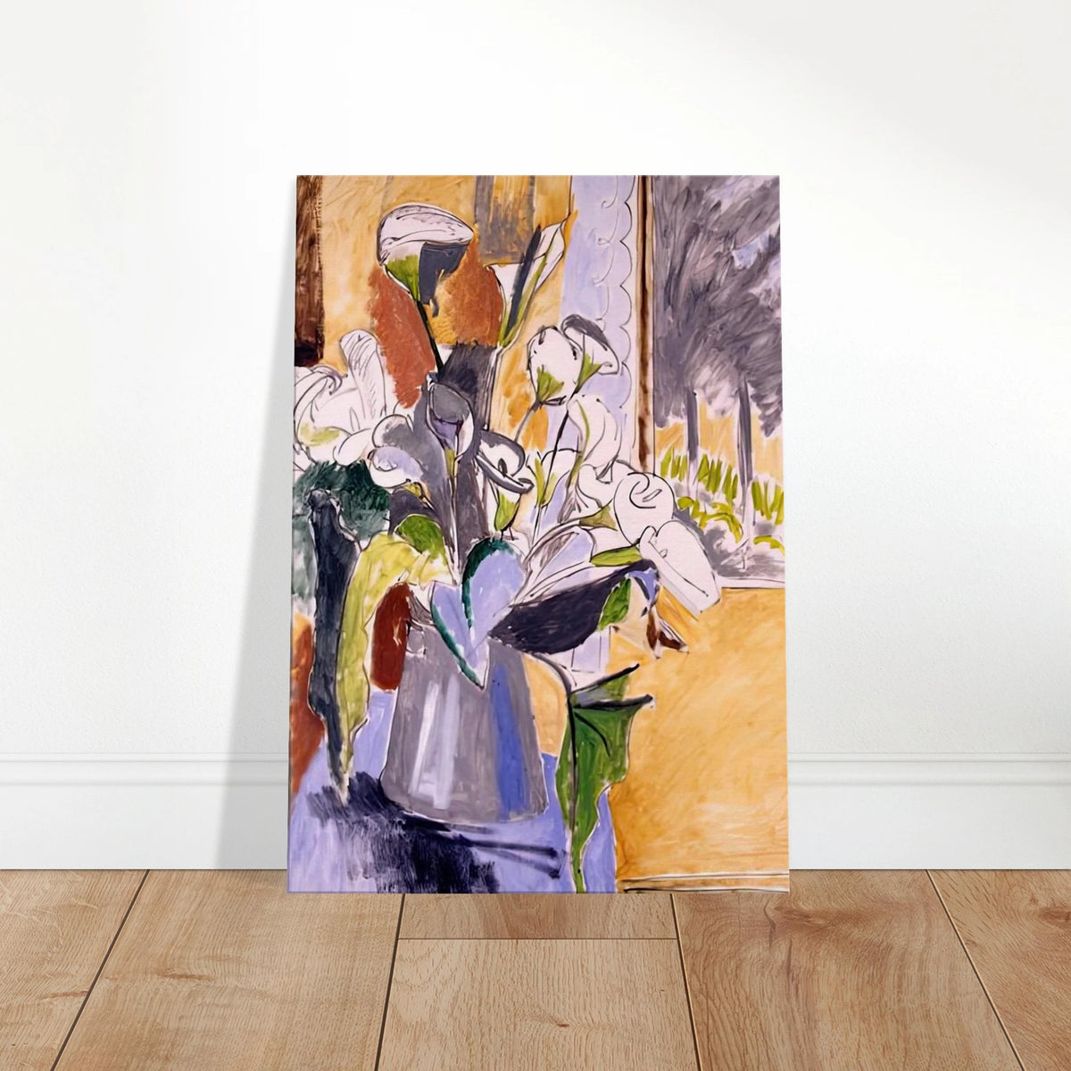 BOUQUET OF FLOWERS ON A VERANDA 1912 Canvas | Henri Matisse Canvas | Henri Matisse Print