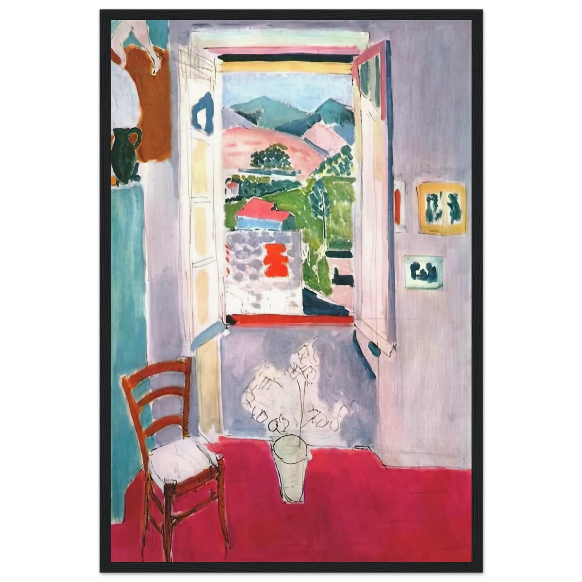 OPEN WINDOW AT COLLIOURE 1910 Framed Poster | Henri Matisse Framed Prints Wall Art | Henri Matisse Print