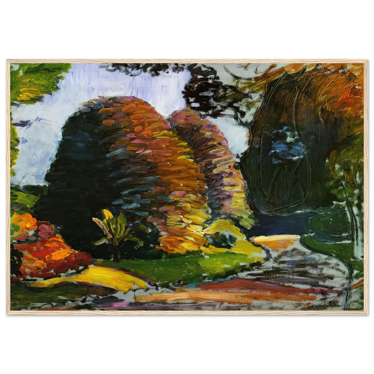LUXEMBOURG GARDENS 1903 Framed Poster | Henri Matisse Framed Prints Wall Art | Henri Matisse Print