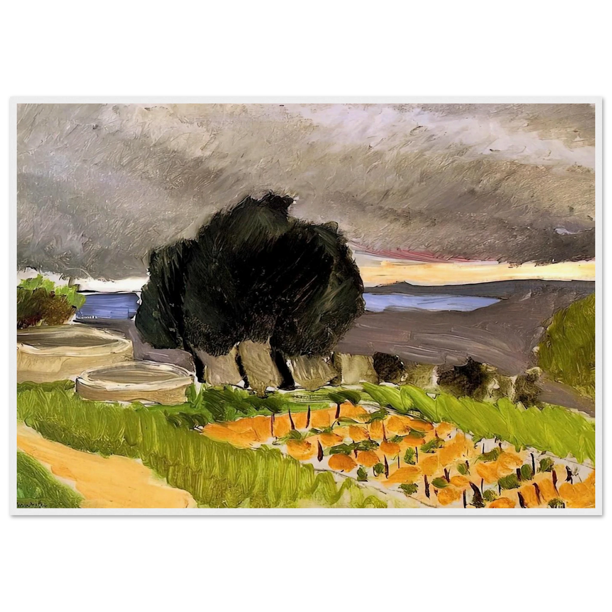 LANDSCAPE OF THE MIDI BEFORE THE STORM 1921 Framed Poster | Henri Matisse Framed Prints Wall Art | Henri Matisse Print