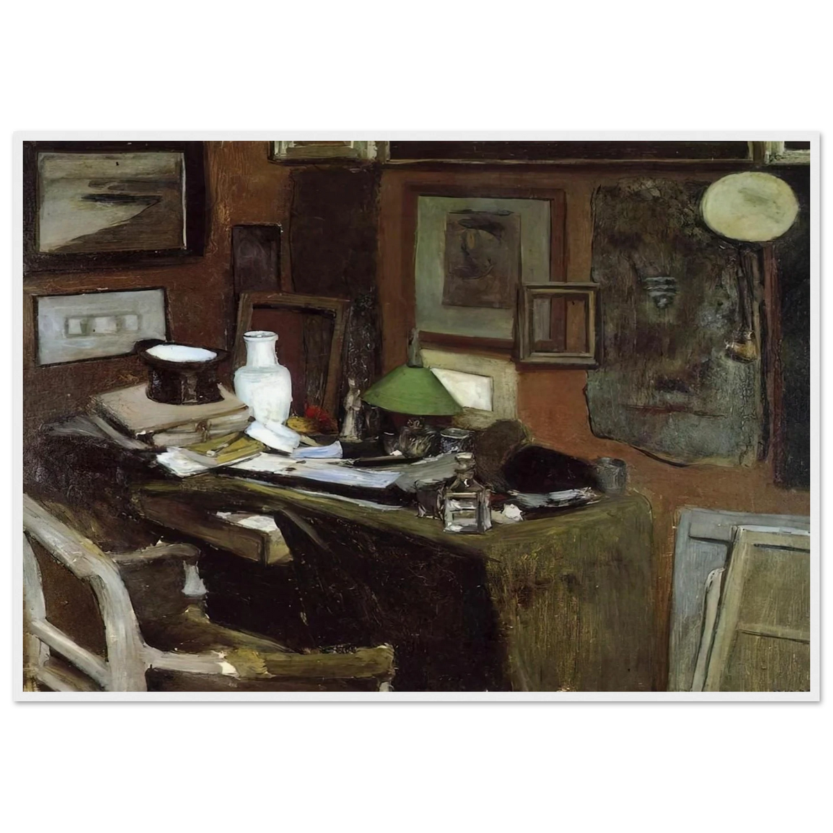 INTERIOR WITH A TOP HAT 1896 Framed Poster | Henri Matisse Framed Prints Wall Art | Henri Matisse Print