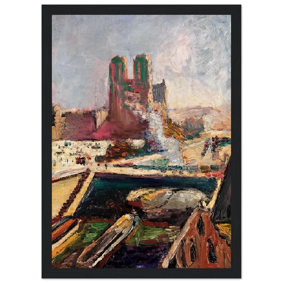 NOTRE DAME 1900 Framed Poster | Henri Matisse Framed Prints Wall Art | Henri Matisse Print
