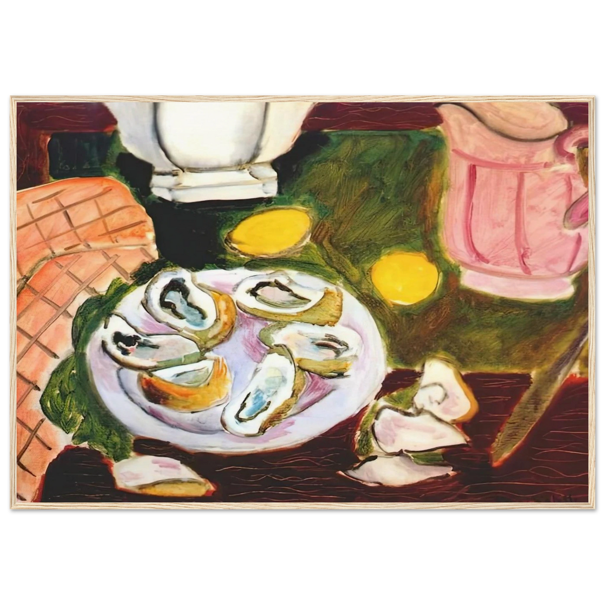 OYSTERS 1940 Framed Poster | Henri Matisse Framed Prints Wall Art | Henri Matisse Print