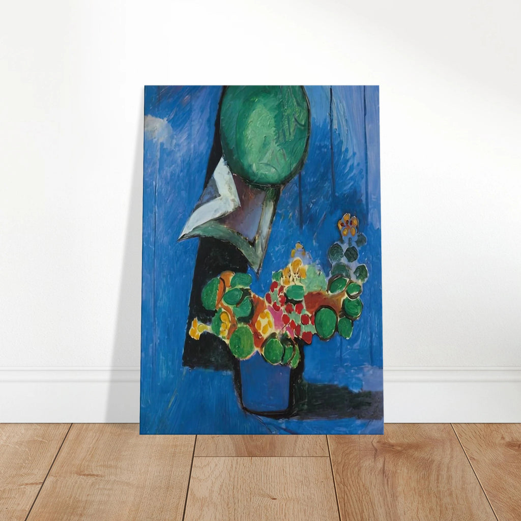 FLOWERS AND CERAMIC PLATE 1913 Canvas | Henri Matisse Canvas | Henri Matisse Print