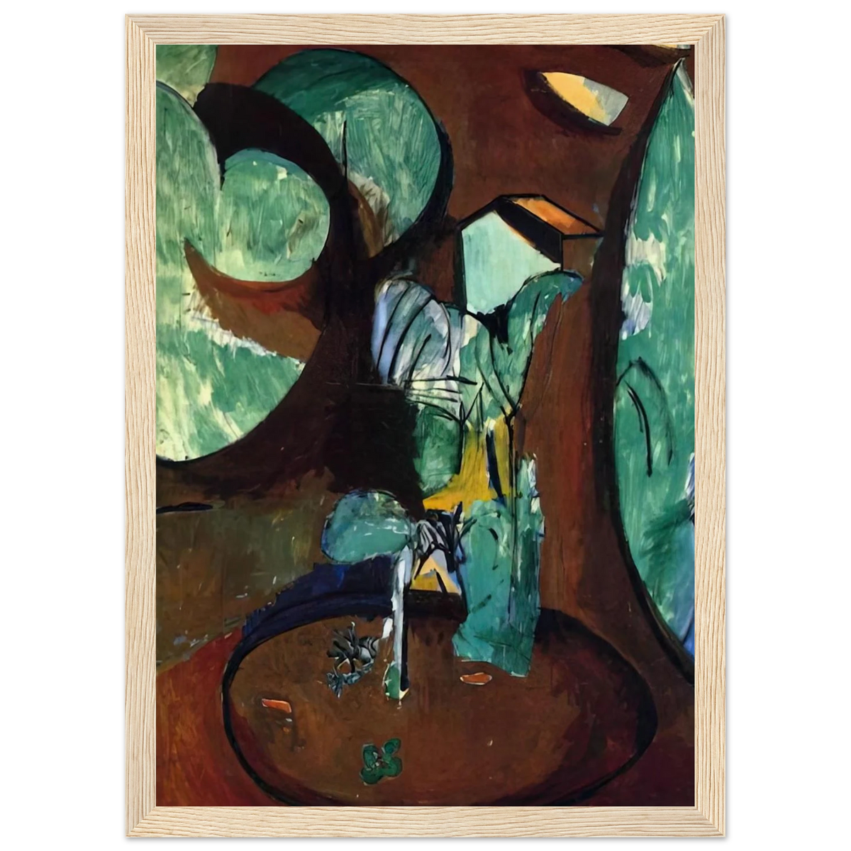 GARDEN AT ISSY Framed Poster | Henri Matisse Framed Prints Wall Art | Henri Matisse Print